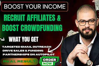 recruit affiliate through bulk email outreach do crowdfunding email campaign