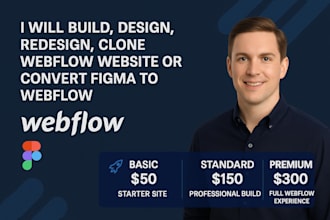 convert figma to webflow or build responsive webflow website