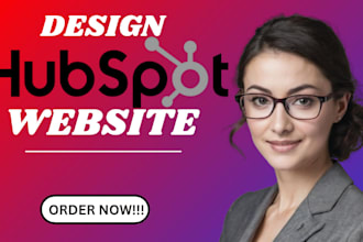 build hubspot website or hubspot landing page and setup hubspot CRM