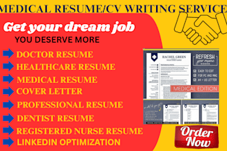 write nursing,medical and healthcare resume