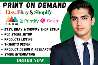 setup etsy print on demand shopify print on demand store etsy pod shopify pod