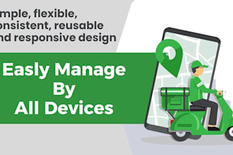 design a responsive courier delivery or logistics website in wordpress