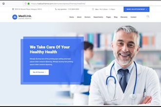 create medical website, doctor, hospital, clinic,healthcare website in wordpress