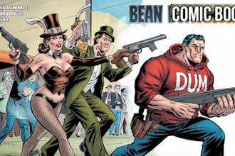 draw amazing comic book art comic strip superhero vintage retro graphic novel
