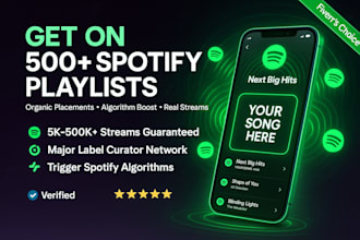 pitch your song to real spotify playlist curators for organic promotion