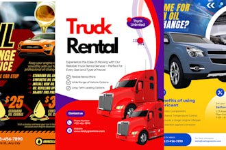 do truck flyer transportation freight broker logistics flyer car flyer car wash