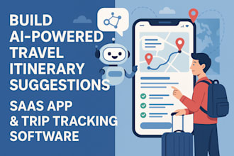 build ai powered travel itinerary suggestions saas app, trip tracking software
