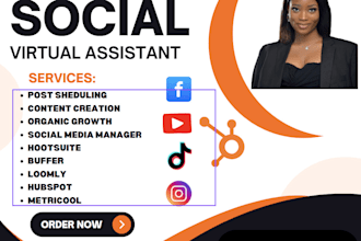 schedule post as social media manager virtual assistant loomly hootsuite buffer