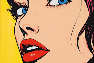 draw a pop art portrait