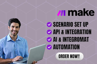 setup make com automation make com scenario with make com and zapier