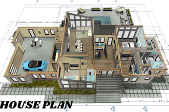 design 2d,3d floor plan house plan site plan building chief architect in autocad