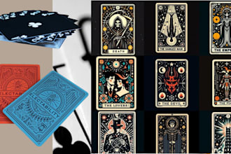 do custom playing card design tarot decks, oracle card, poker card uno deck
