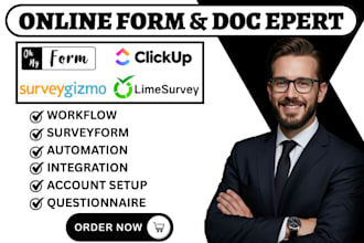 create ohmyform surveygizmo form qualtrics integration clickup form onine survey