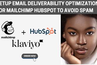 setup email deliverability optimization for mailchimp hubspot to avoid spam