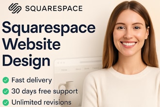 design or update your squarespace website, SEO, and ecommerce online store
