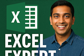 be your expert for excel and google sheets dashboard and excel data analysis