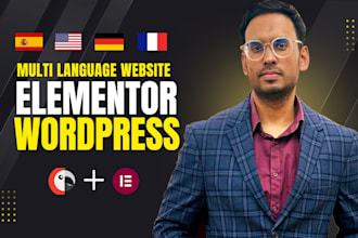 create a multi language or multilingual website in wordpress elementor polyang