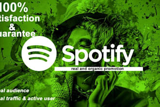 do professional spotify music promotion, soundclound, ads, listeners worldwide