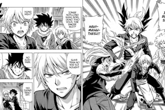 draw custom manga or anime comic pages, characters and illustration