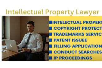be your lawyer in intellectual property, trademark, copyrights and patent disput