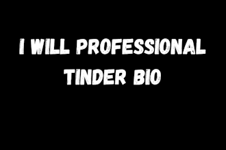 do professional tinder bio