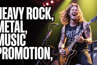 viral organic heavy rock metal music promotion, playlist pitch for real audience