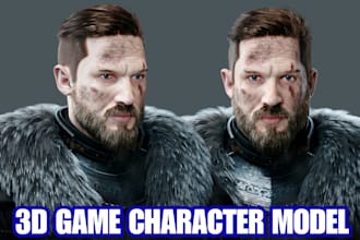 realistic 3d game character design 3d model 3d character rigging unreal engine