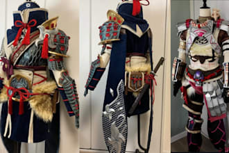 do 3d full knight wearable cosplay model 3d larp model eva foam cosplay design