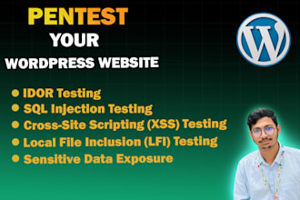 pentest your wordpress website for security weaknesses