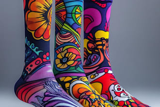 design custom and unique socks design