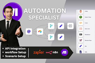 be your n8n, make, zapier and ai automation expert