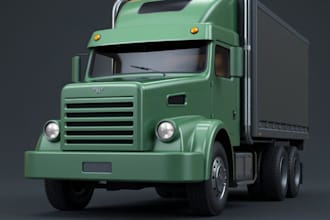 do 3d ruck model, 3d car model, 3d modeling,rc model, tank model
