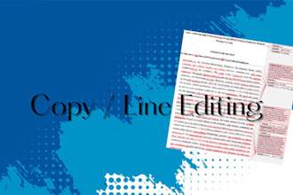 copy edit your fiction manuscript
