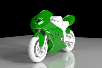printable 3d motorcycle bodywork,fairings holes, topology,uv map, stl file print