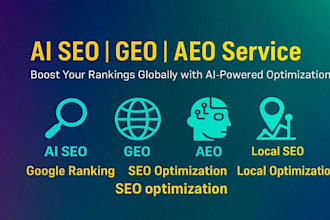 do ai seo, GEO, and aeo to rank your website on chatgpt, gemini with google
