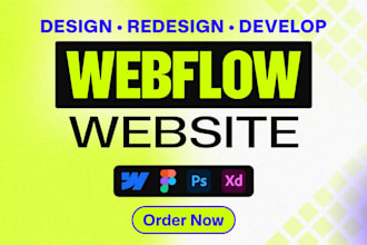 design or develop webflow website, webflow expert, figma to webflow