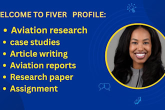 handle urgent aviation research articles, case studies and reports in 12 hrs
