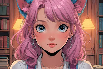custom webtoon comic illustration unique characters and dynamic scenes