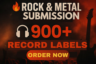 rock metal record label submission to top active 900 record labels to get signed