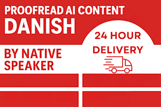 proofread and humanize danish ai content