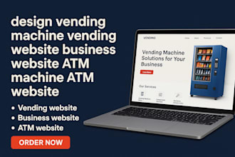 vending machine vending website business website atm machine atm website