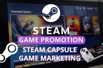 do steam capsule art game banner game ui game poster game logo steam graphics