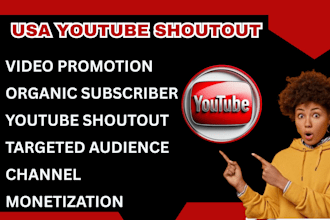 organic youtube promotion and shoutout usa uk to gain more views and subscriber