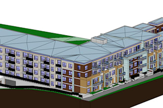 bim model and render image for your architecture 2d and 3d design in revit