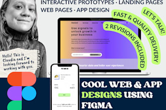 create a cool web design and figma prototype