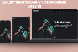 create seo optimized photography website for photographer portfolio photography