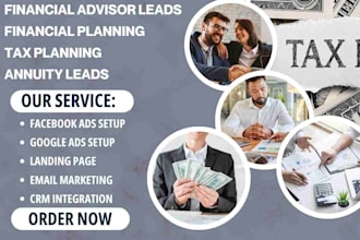 generate financial advisor leads financial planning  tax planning annuity leads