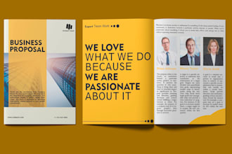 design modern business brochure, company profile, booklet or magazine