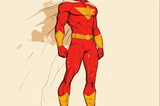 reate superhero character design