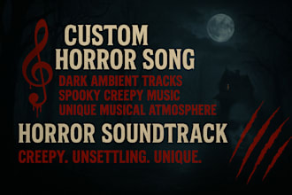 make unsettling horror music dark ambient creepy soundtrack for your project